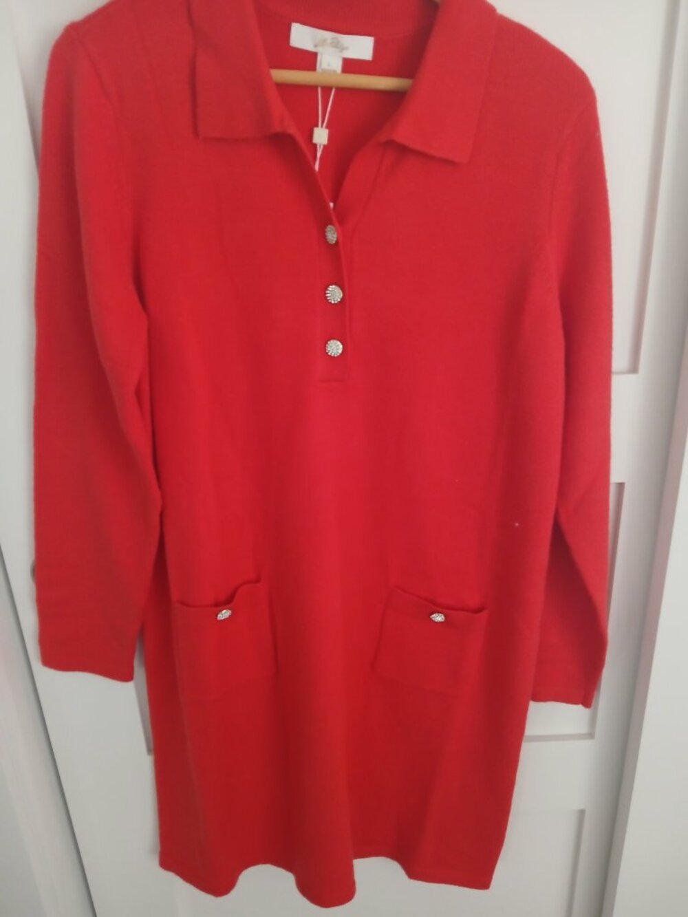Lilly pulitzer Size L Red knit dress